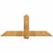 Ekena Millwork Eugene Rough Sawn Timber Gable Bracket, Western Red Cedar, 60"W x 25"H x 6"D x 6"F, 10/12 Pitch GBW060X25X0606EUG00RWR - alternate 1
